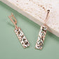 Boucles d'oreilles vitrail ajouré, bijou en plaqué or 585 (14 carats) et en plaqué argent 925