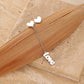 Boucles d'oreilles Love, bijou en acier inoxydable argenté