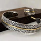 Bracelet Plume, bijou en alliage plaqué argent et plaqué or