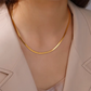 Chaîne maille chevron, bijou en acier inoxydable doré