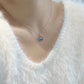 Collier Baleine, bijou en acier inoxydable argenté