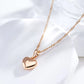 Collier Coeur, bijou en alliage plaqué or 585 (14 carats)