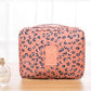 Trousse de maquillage, trousse de toilette de voyage, à motif léopard rose