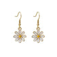 boucles d'oreilles fleur marguerite
