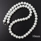 Collier de perles beige ivoire, bijou en acrylique
