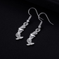 Boucles d'oreilles Sirène, bijou en acier inoxydable argenté